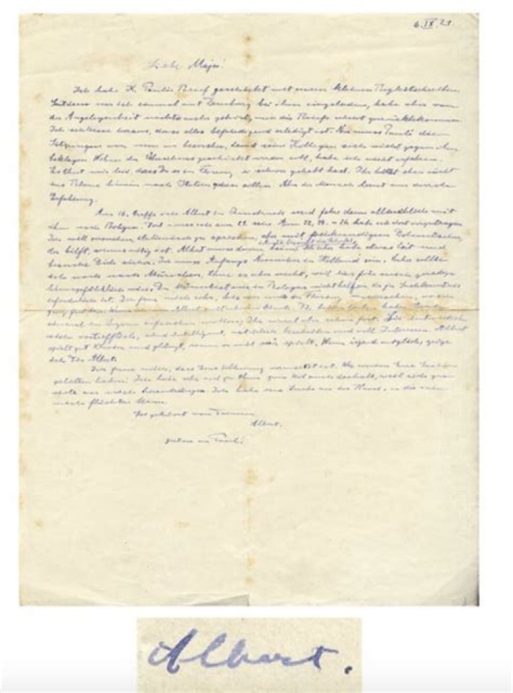Albert Einstein Letters Expressing Fear Of Nazi Germany To Be Auctioned