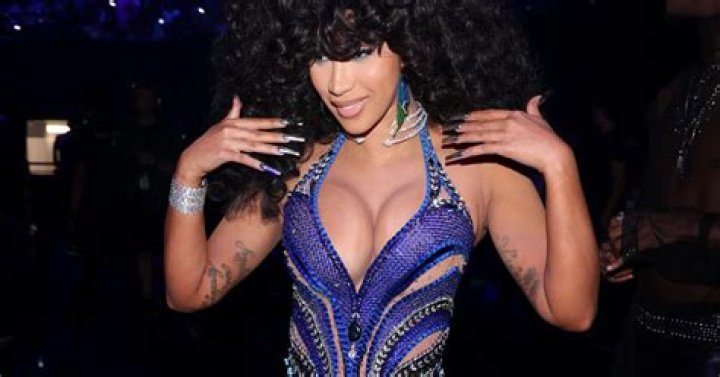 Cardi B Flaunts Her Curves In Edgy Fishnet Fit