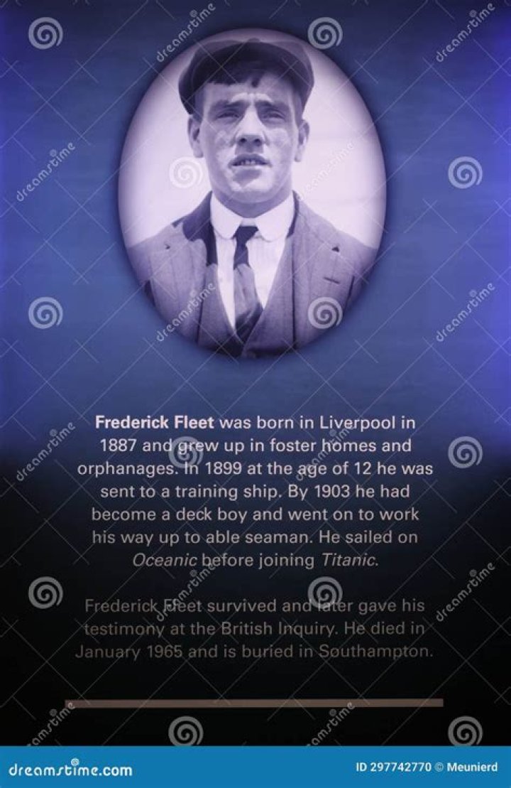 Frederick Fleet (Titanic Survivor) - Age, Birthday, Bio, Facts, Family, Net Worth, Height & More
