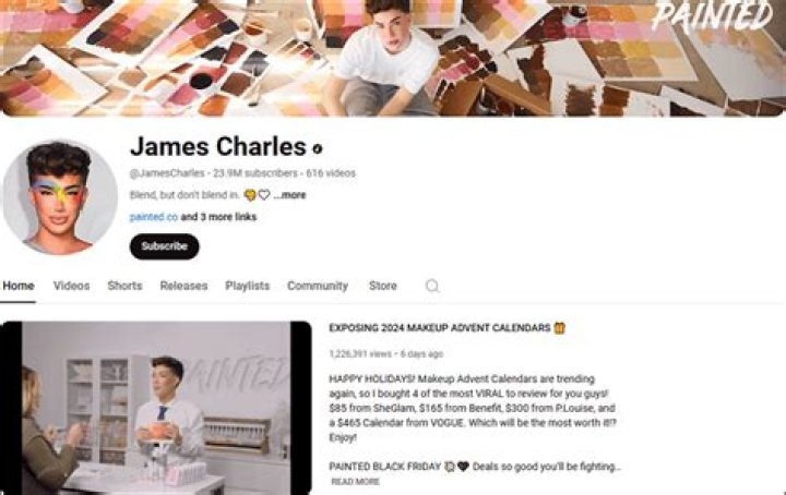James Charles’ Subscriber Count on YouTube Continues to Plummet Amid Tati Westbrook Feud