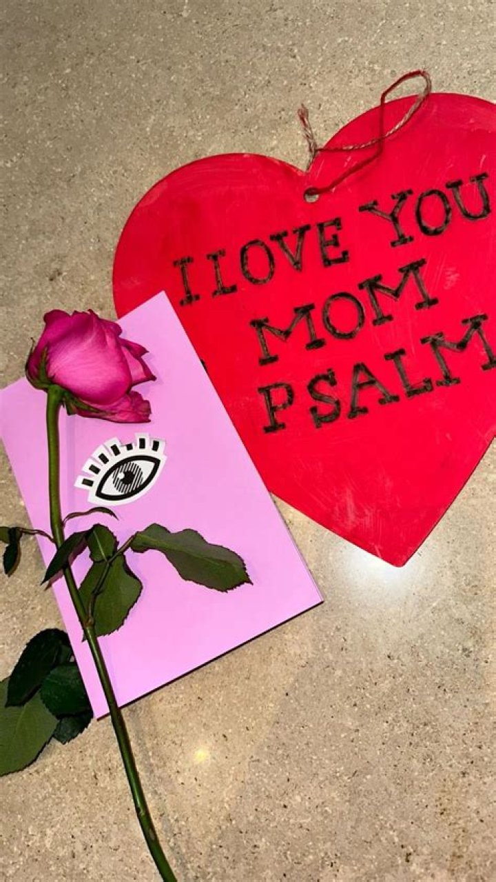 Kim Kardashian Shares Valentine’s Day Gift from Youngest Son Psalm: ‘I Love You Mom’