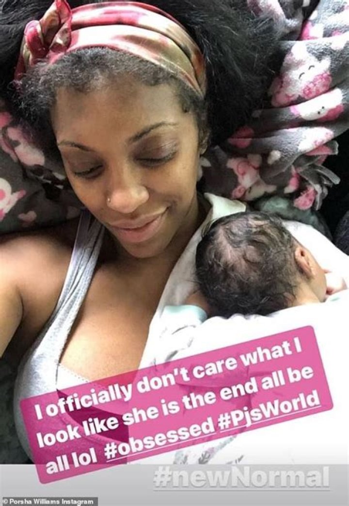 ‘RHOA’ Star Porsha Williams Poses Makeup Free With Newborn Baby: ‘I Officially Don’t Care What I Look Like’