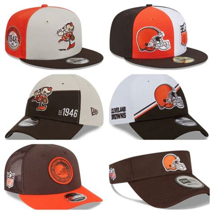 What is the symbol on the Cleveland Browns Hats?