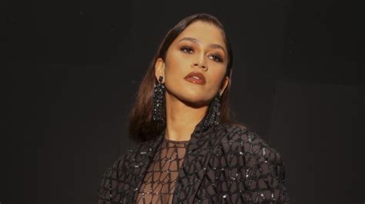 Zendaya Slays in Totally Revealing Sheer, Braless Sexy Black Catsuit at Paris Fashion Week: Photos